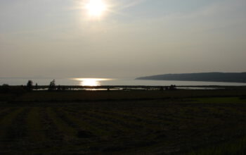 Sunset over the Bay of Fundy.