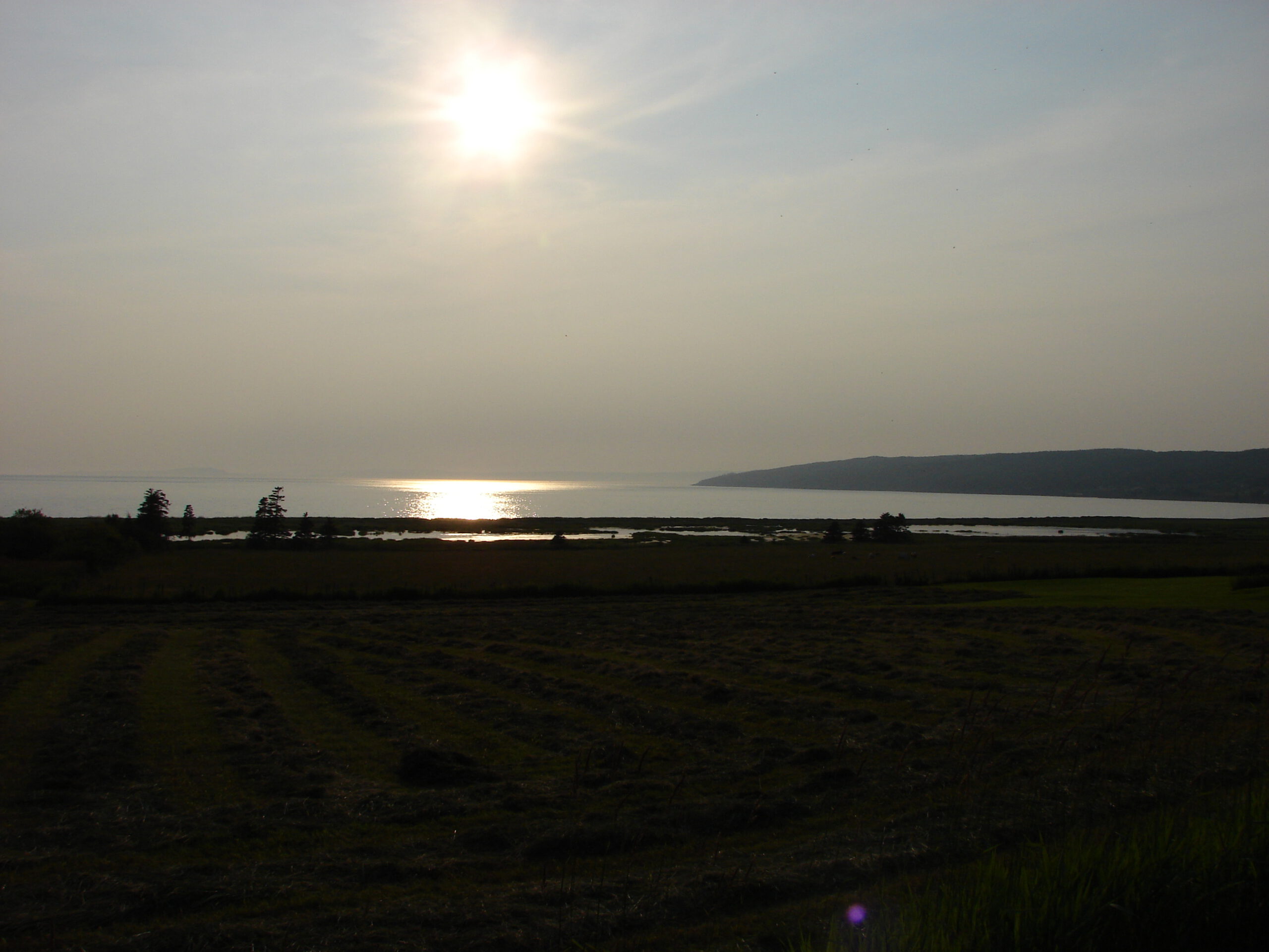 Sunset over the Bay of Fundy.